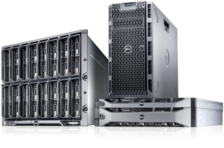 Serveurs Dell en rack et tour